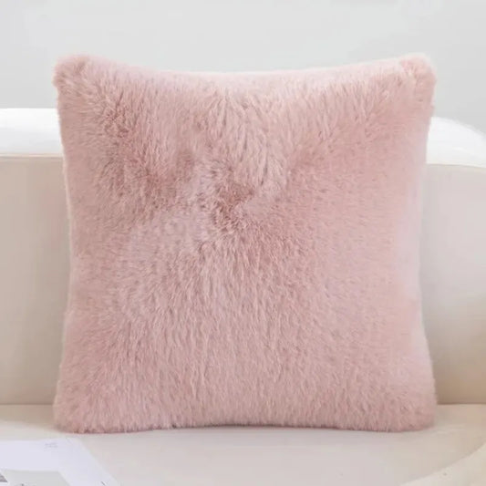 Soft Faux Fur Throw Pillow Cover for Home Decor - Fesara