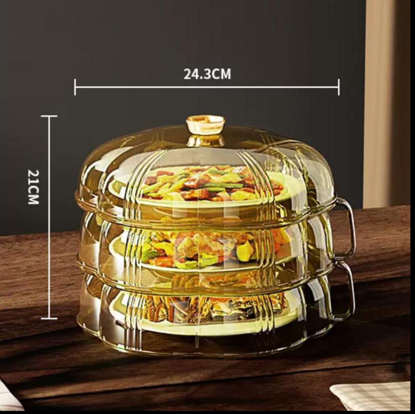 Collapsible Microwave Food Splash Guard