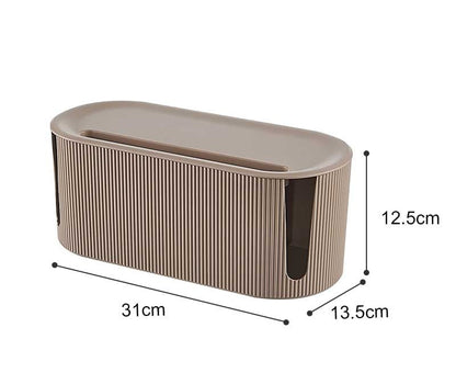 Compact Cable Management Storage Box Organizer