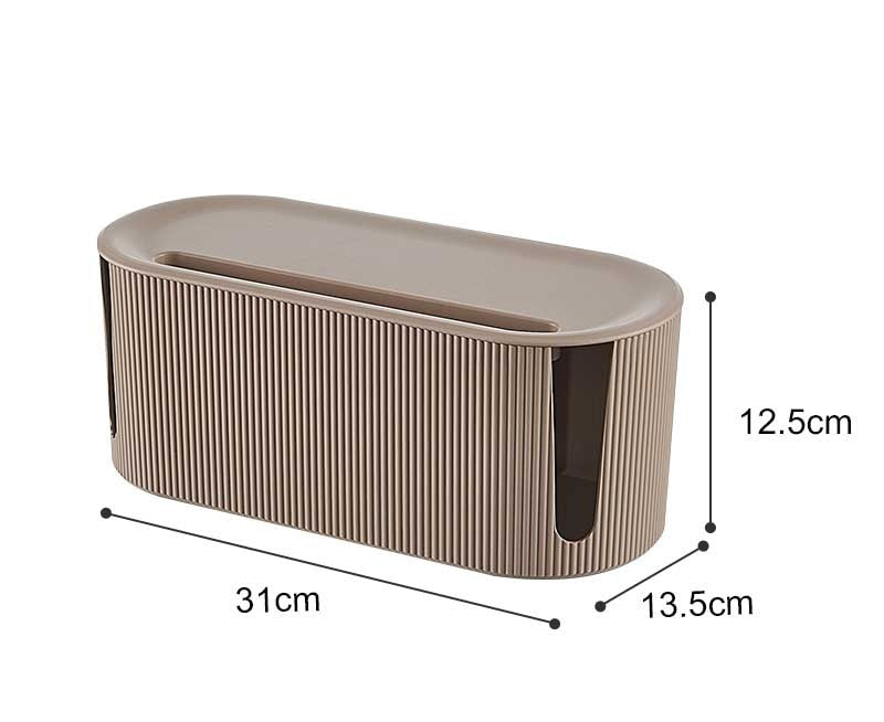 Compact Cable Management Storage Box Organizer
