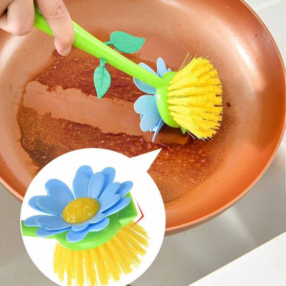Soft Bristle Flower Planter Cleaning Brush