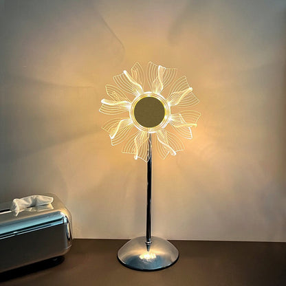 Colorful Rainbow Glass Table Lamp
