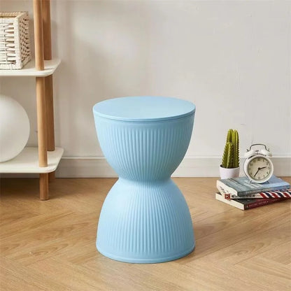 Modern Plastic Coffee Table with Sleek Hourglass Shape