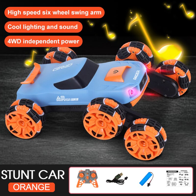 Fast Electric Remote Control 6 Wheel Stunt Car - Fesara