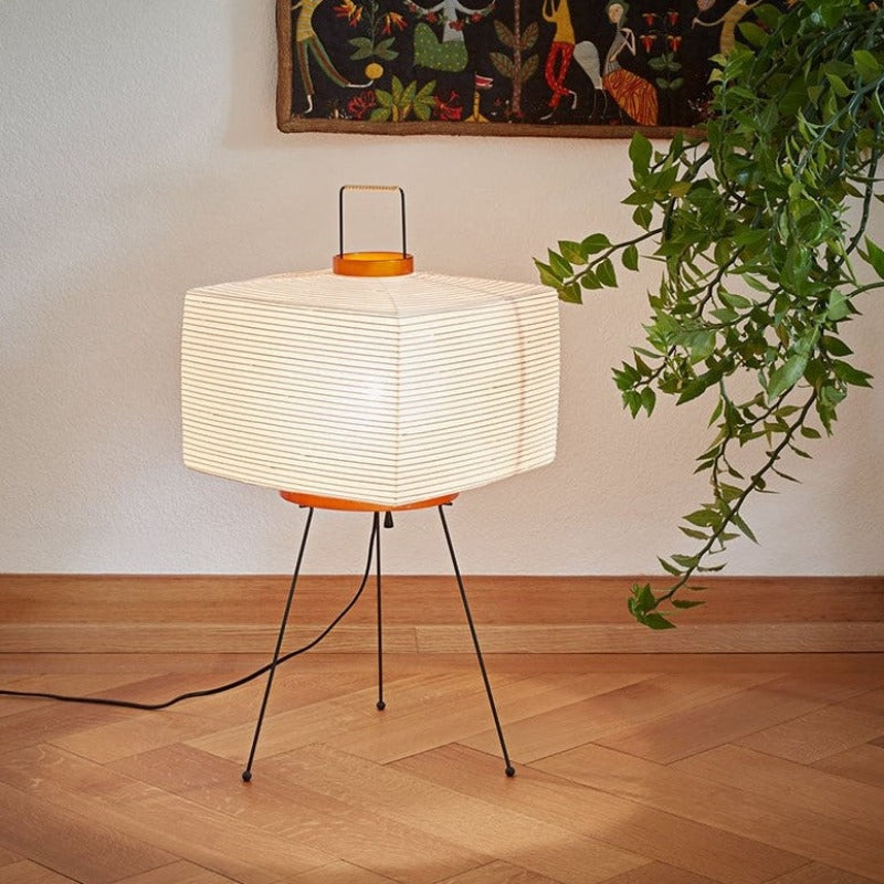 Unique Asian Style Paper Tripod Lamp - Fesara