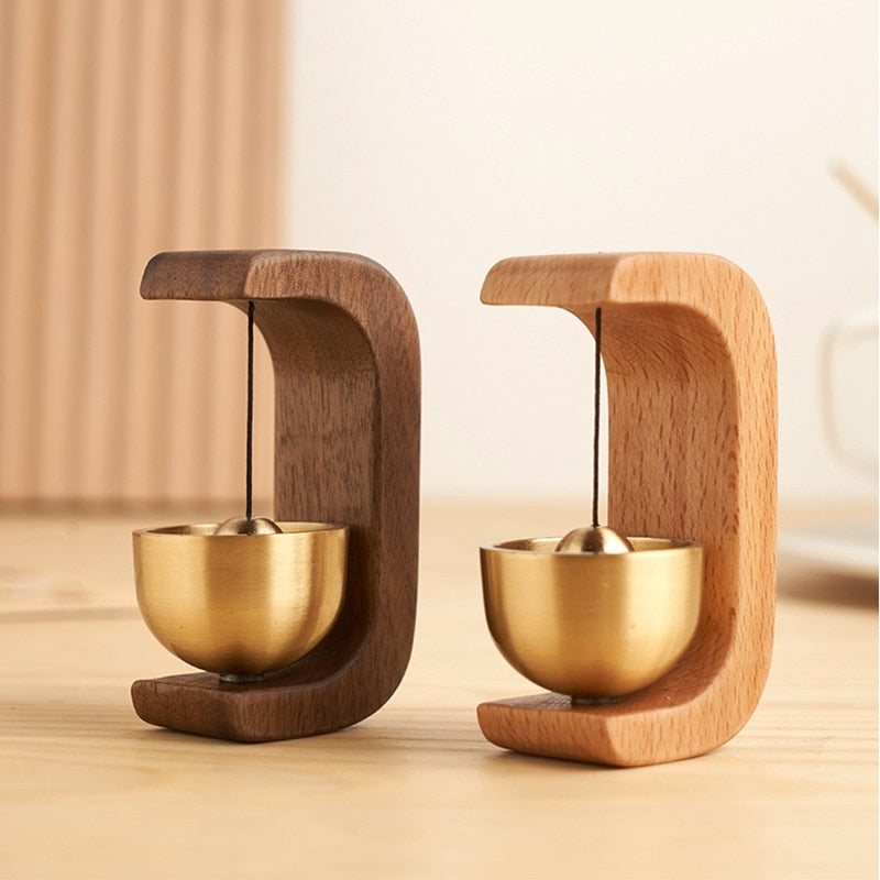 Rustic Wooden Door Bell with Nature Sound