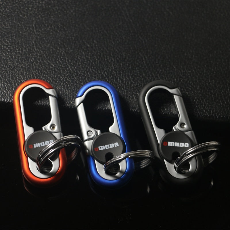 Strong Metal Double Loop Keychain