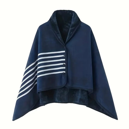 Plush Wearable Blanket Scarf Soft Fleece Wrap