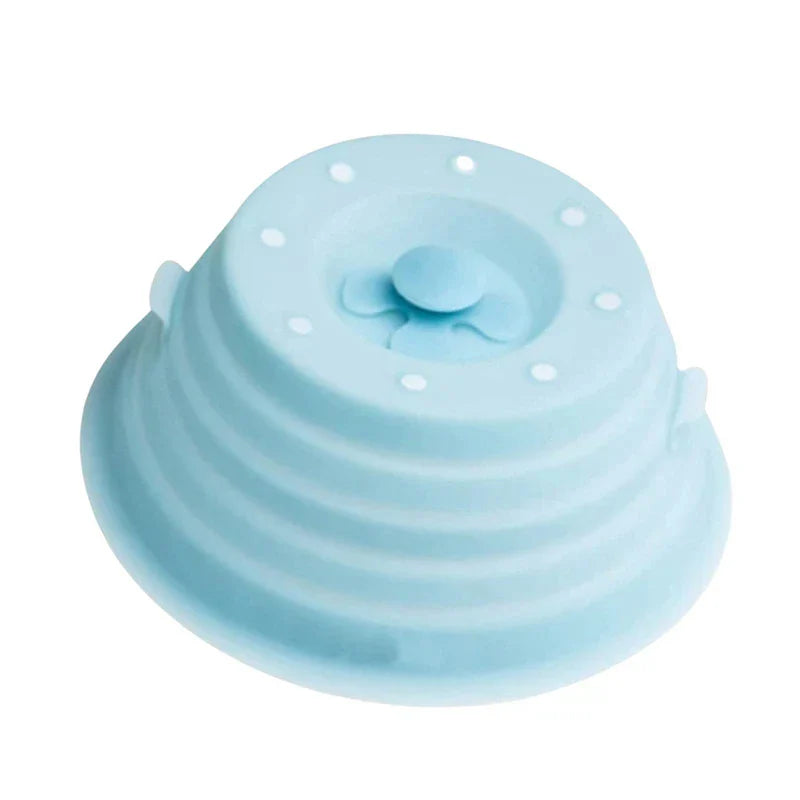 Space Saving Collapsible Microwave Lid and Heat Resistant Handle
