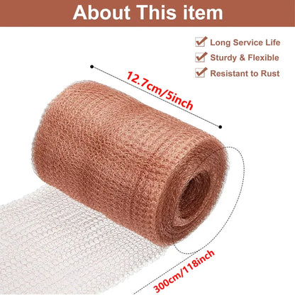 Garden Snail Barrier Copper Mesh Tape