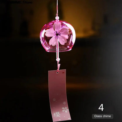 Beautiful Japanese Glass Wind Chime Pendant