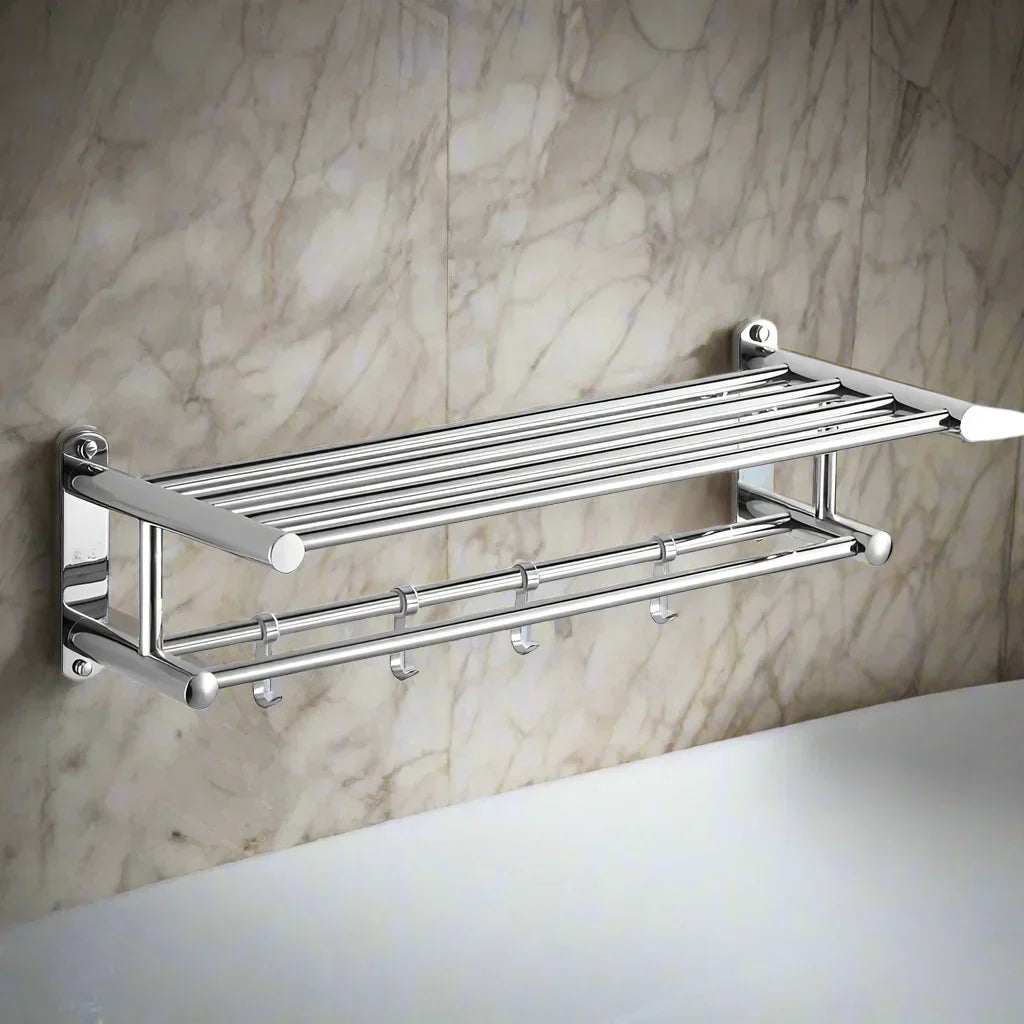Slim Stainless Steel Wall Towel Rack
