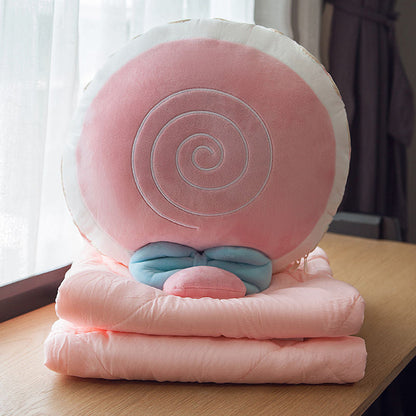 Cozy Portable Folding Travel Blanket Pillow