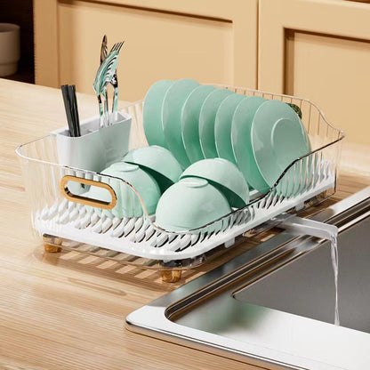 Compact Folding Dish Rack Veggie Holder Basket