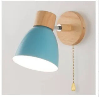 Modern Wooden Swing Arm Wall Lamp