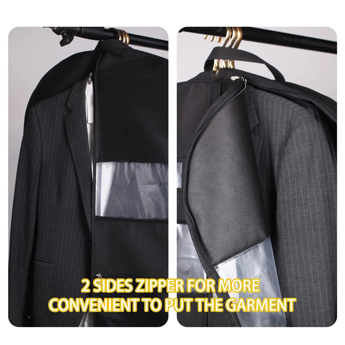 Large Travel Dress Garment Bag with Extra Pockets