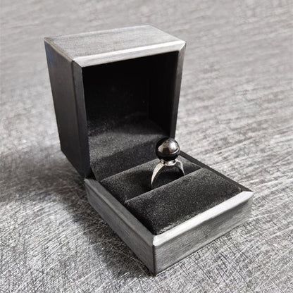 Secret Black Onyx Concealed Blade Ring
