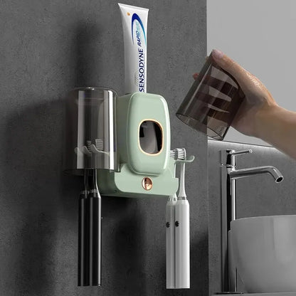 Easy Install UV Toothbrush Sanitizer with Auto Dispenser