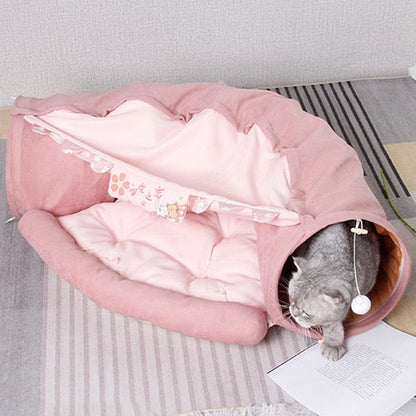 Fesara | Collapsible Pet Play Tunnel House Bed