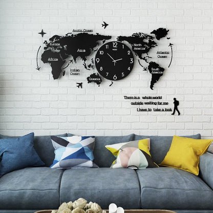 Creative 3D DIY Wall Clock Art Decor