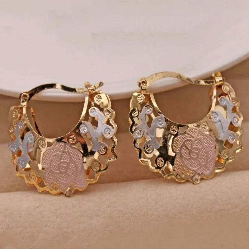 Delicate Flower Drop Earrings