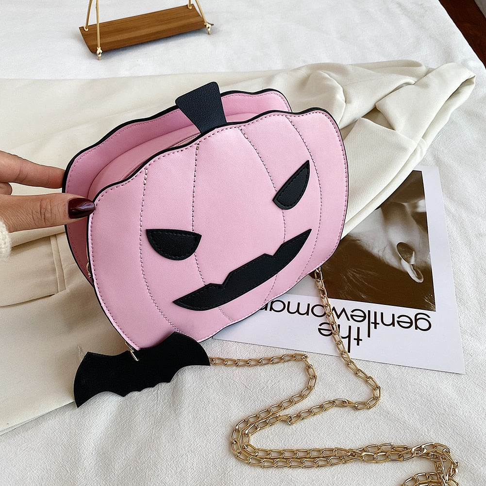 Small Orange Halloween Crossbody Bag