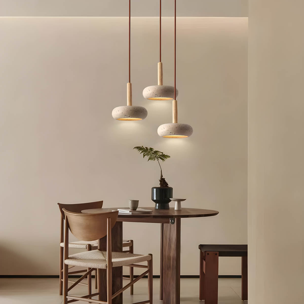 Fesara | Elegant Stone LED Pendant Light