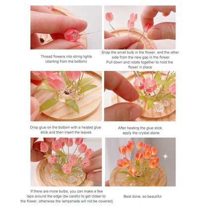 Beautiful Floral Table Night Light