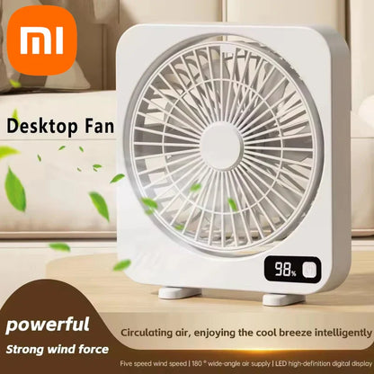 Compact USB Personal Fan with 5-Speed Settings