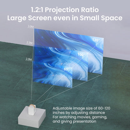 Compact Home Theater Mini LED Projector