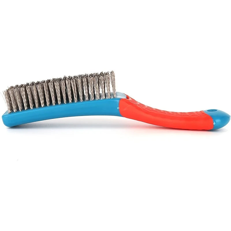 Heavy Duty Stainless Steel Wire Brush with Comfort Grip