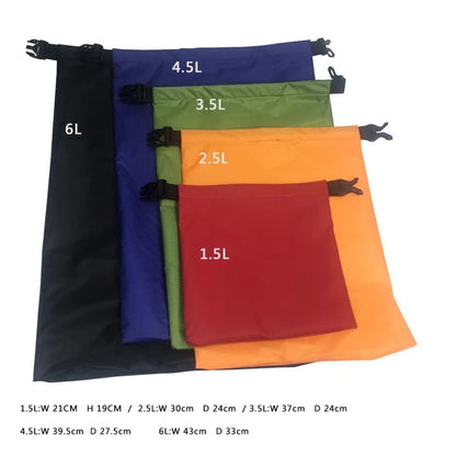 Waterproof Dry Bag Set 5PCS for Travel Beach Outdoor