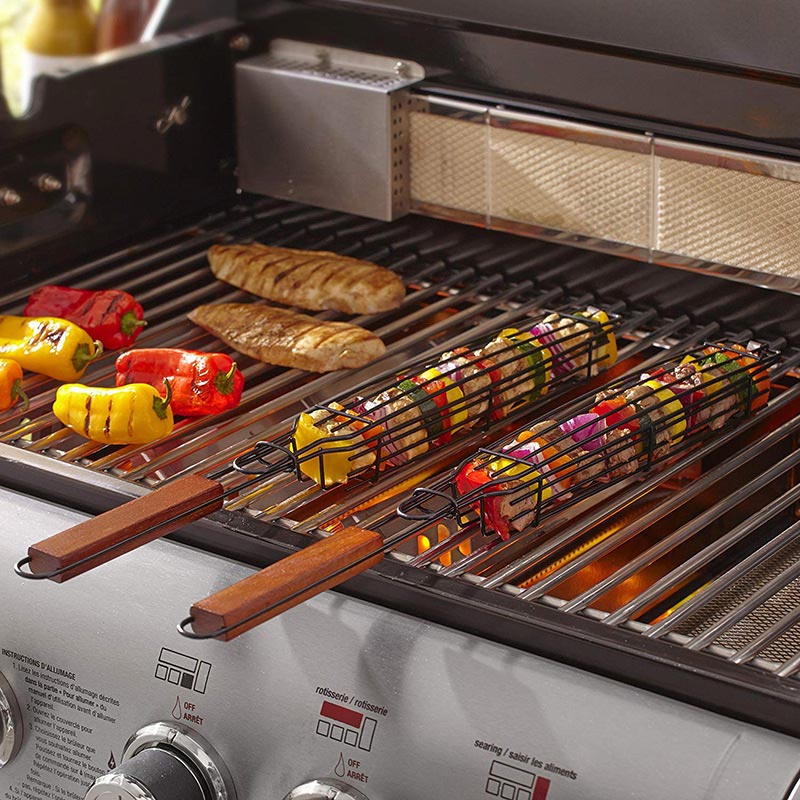 Quick Kebab Grill Stainless Steel Skewer Set - Fesara