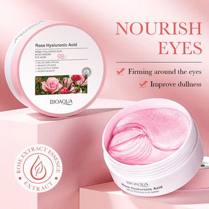 Plumping Rose Eye Mask for Hydrating & Smoothing Skin
