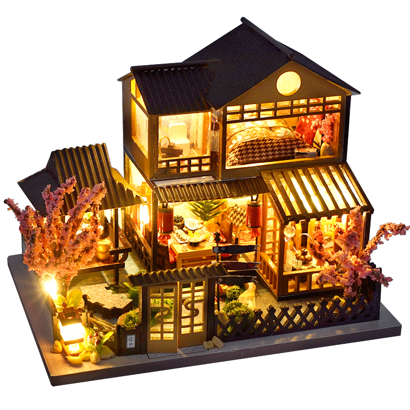 Small Japanese Model House Building Set - Fesara