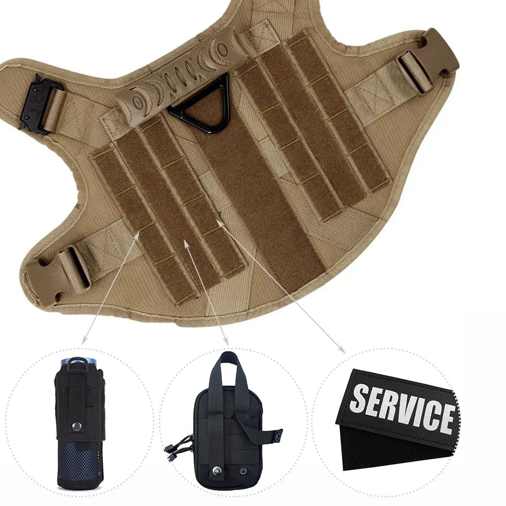 Guardpaw Tactical Dog Harness with Handle - Durable, Adjustable, Leash Set-5