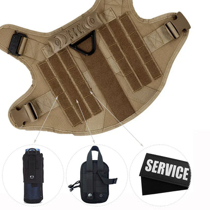 Guardpaw Tactical Dog Harness with Handle - Durable, Adjustable, Leash Set-5