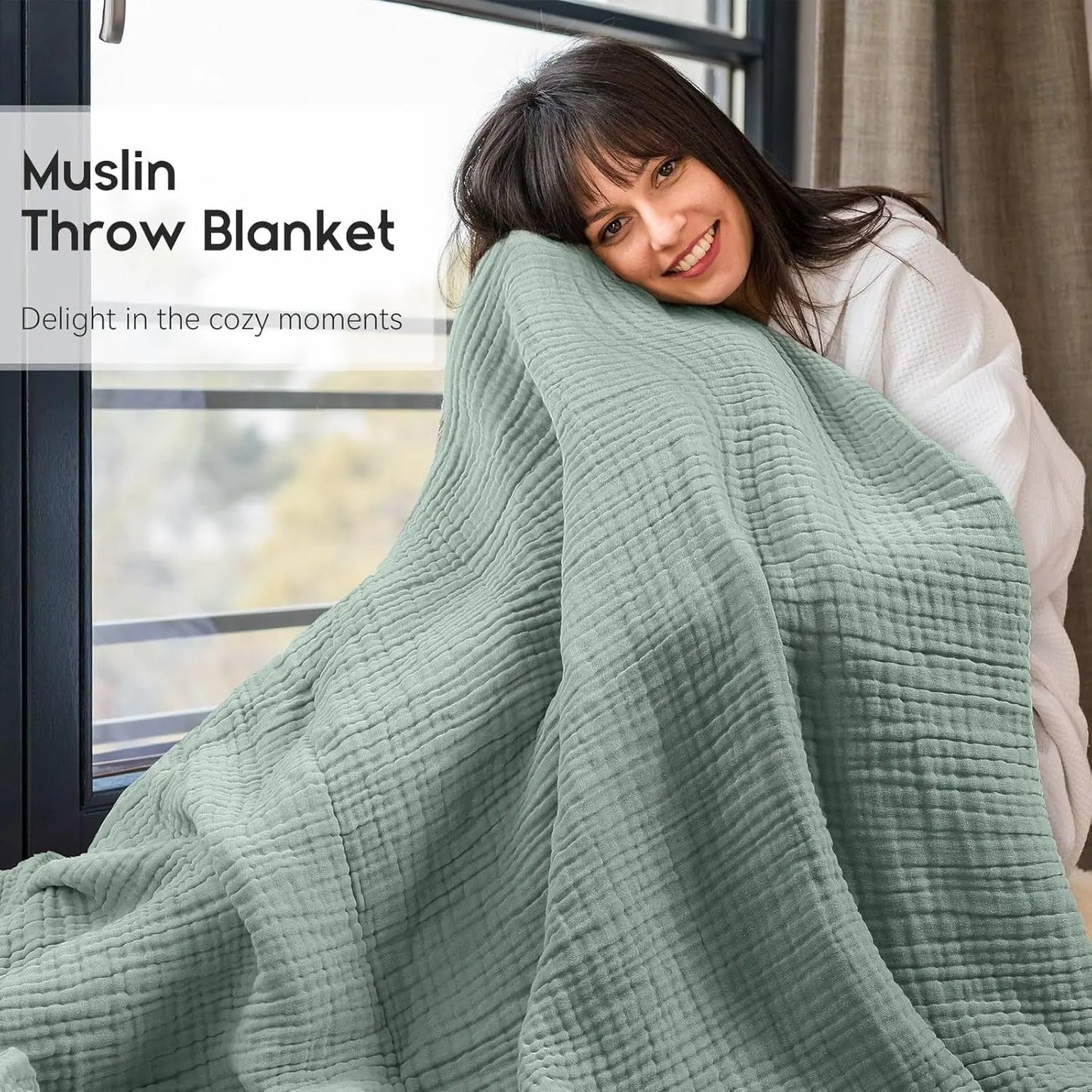 Soft Cotton Throw Blanket for Bed and Sofa - Fesara