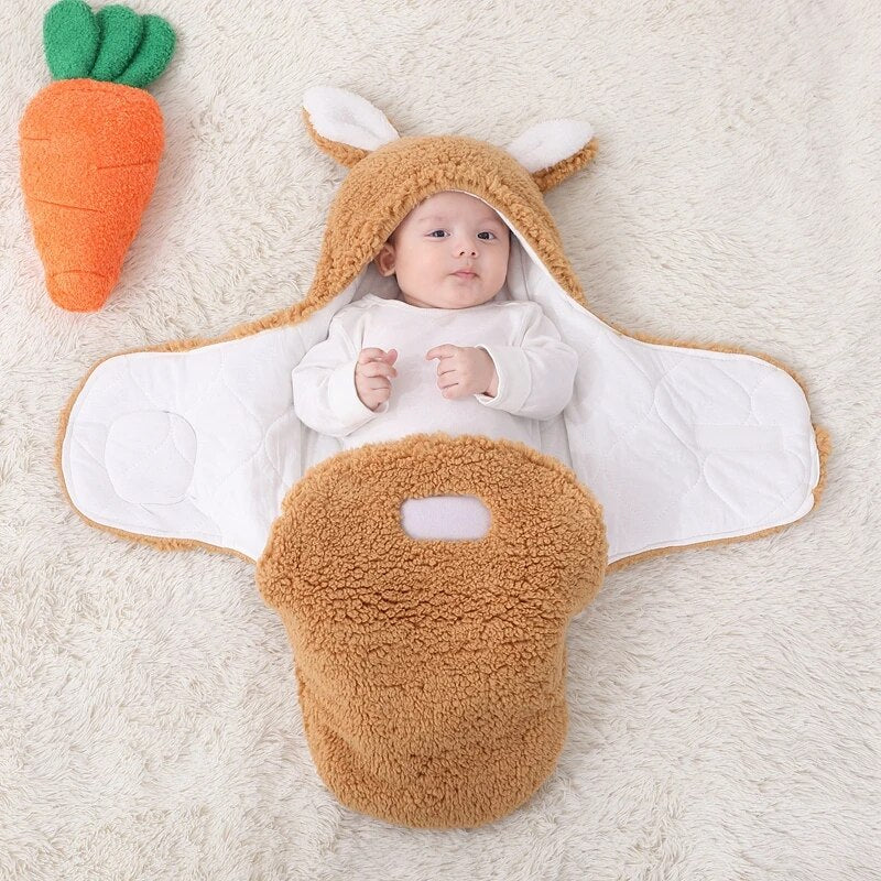 Cuddly Bunny Baby Sleep Sack Swaddle Blanket