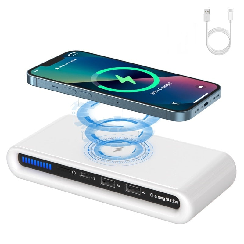 Compact 4 in 1 Wireless Charging Dock