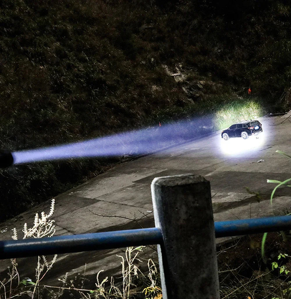 Compact Rechargeable LED Flashlight with Clip