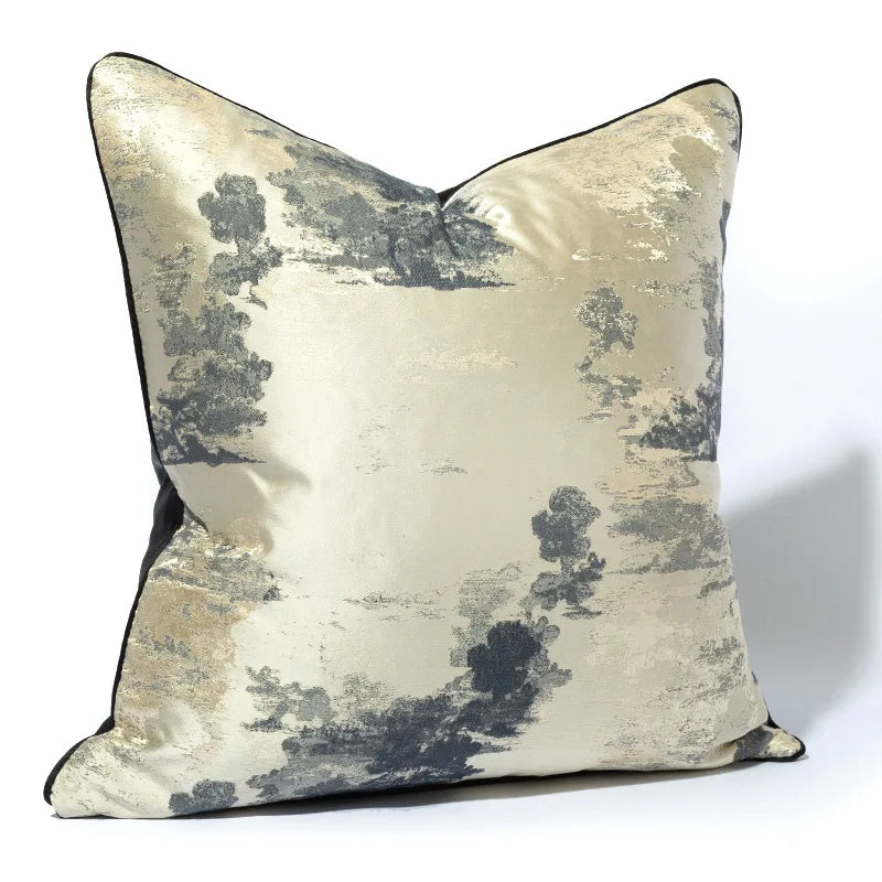 Soft Decorative Pillowcase with Geometric Pattern
