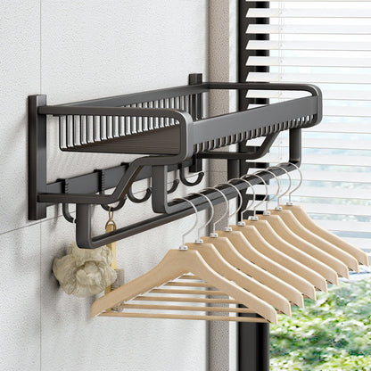 Modern Wall Mounted Bathroom Towel Holder Organizer