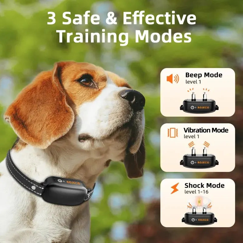 Waterproof Rechargeable Dog Training Collar with Remote