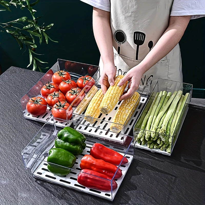 Fresh Food Storage Container Box for Fridge Organization