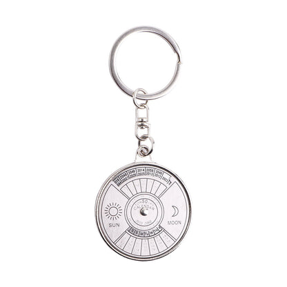 Unique Mini Metal Daily Calendar Keychain