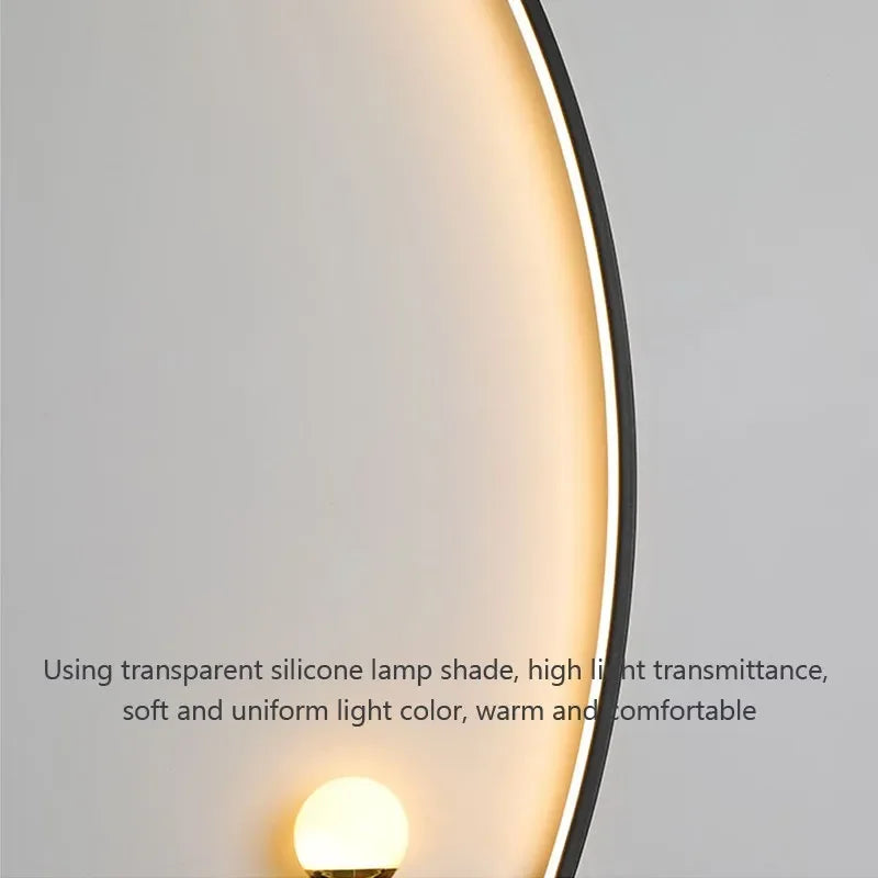 Modern Black Gold Wall Light Fixture