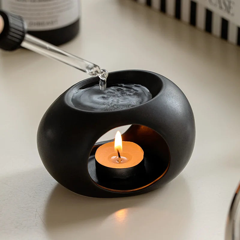 Luxury Black Ceramic Essential Oil Diffuser