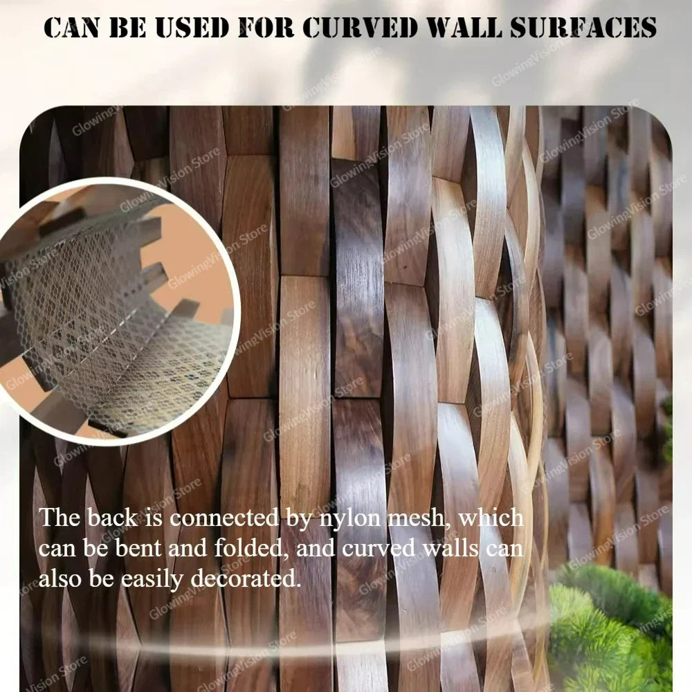 Textured Wood Acoustic Wall Art Panel Decor