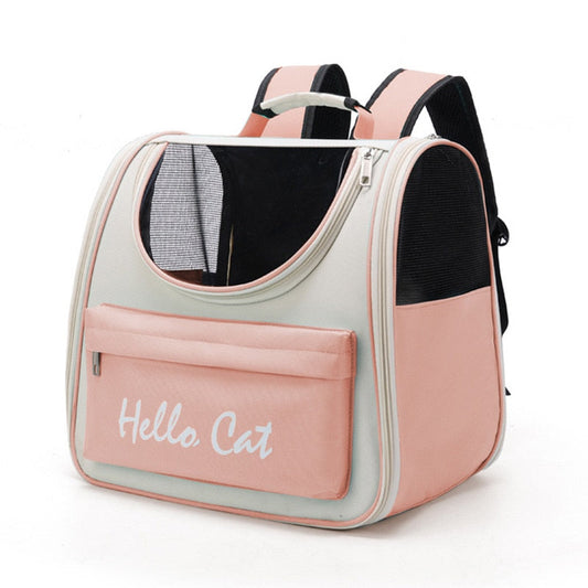 Ventilated Clear Cat Travel Carrier Bag - Fesara
